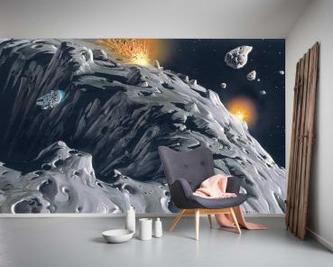 „Fototapete DX10-047 als Blickfang im Wohnzimmer – harmonisches Raumgefühl mit urbaner Eleganz und atmosphärischer Tiefenwirkung.“