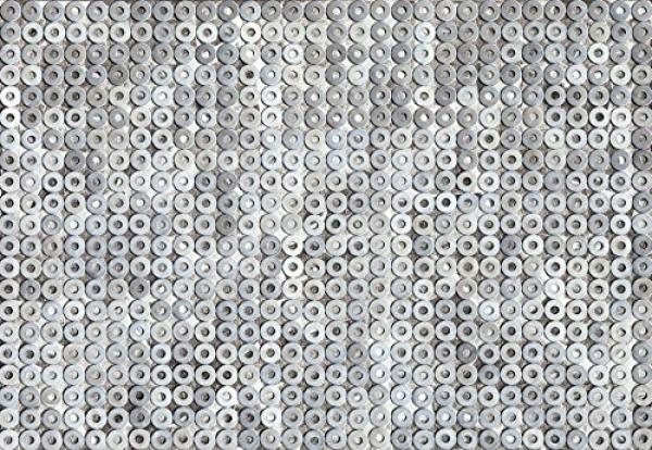 Fototapete 368 x 254 cm - 8-701 Metal Rings - versandkostenfrei in D*