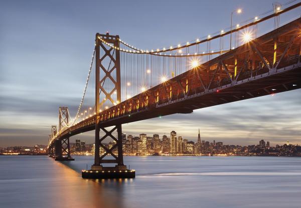 Fototapete 368 x 254 cm - 8-733 Bay Bridge - versandkostenfrei in D*