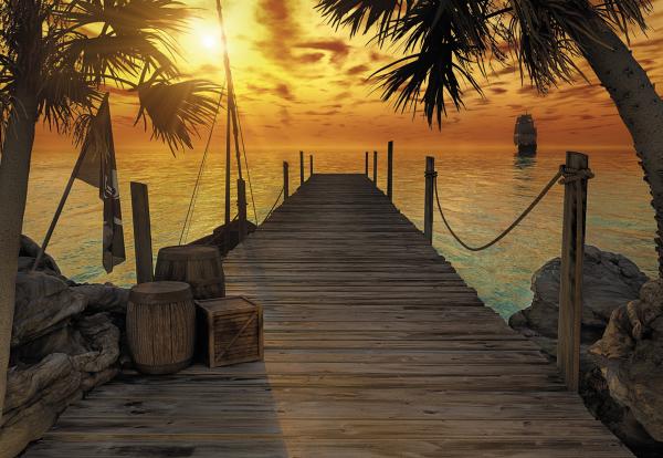 Fototapete 368 x 254 cm - 8-918 Treasure Island - versandkostenfrei in D*