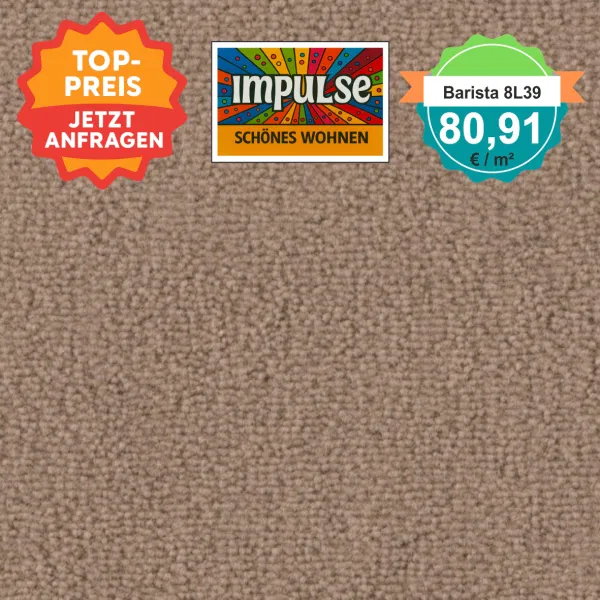 Teppichmuster Vorwerk Barista 8L39 – Velours in 4 oder 5 m Breite