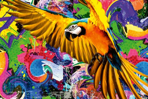 „Vlies-Fototapete MS-5-0399 mit Tiermotiv – flache Draufsicht auf das XXL-Design in 375×250 cm“