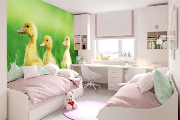 „Tiermotiv-Fototapete MS-5-0470 als Blickfang im Wohnzimmer – lebendige Farben und räumliche Tiefe“