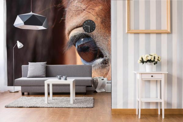 „Tiermotiv-Fototapete MS-5-0511 als Blickfang im Wohnzimmer – lebendige Farben und räumliche Tiefe“