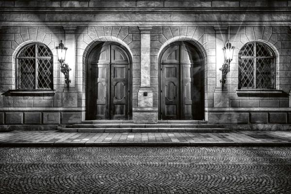 Vlies-Fototapete MS-5-0802 mit geometrischem Architektur-Motiv - Format 375 