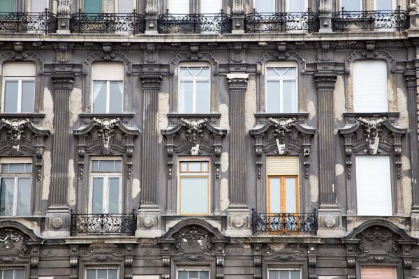 Vlies-Fototapete MS-5-0811 mit geometrischem Architektur-Motiv - Format 375 