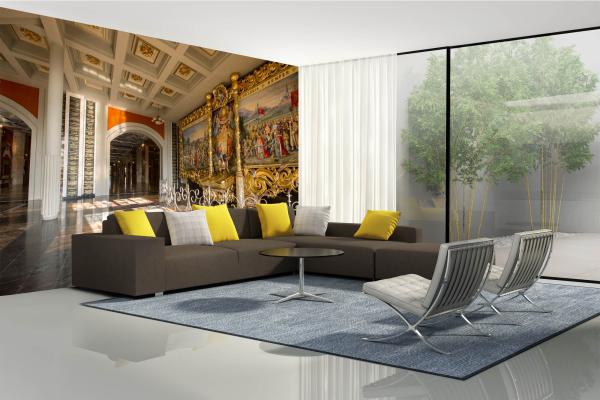 Fototapete MS-5-0883 Archtitektur in modernem Wohnraum - r
