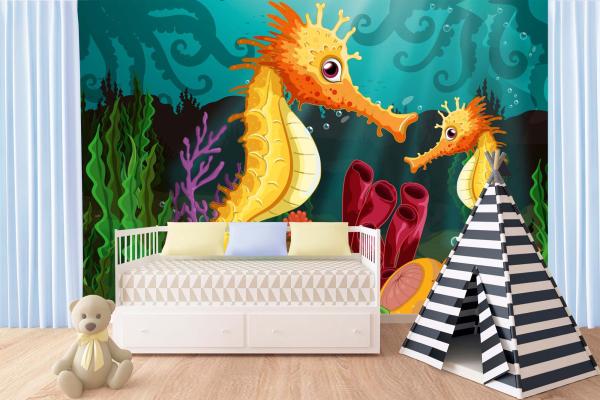 Kinder-Fototapete MS-5-1430 im Raum – kreative Wandgestaltung mit lebendigem XXL-Motiv für Kinderzimmer