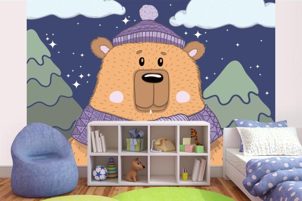 Kinder-Fototapete MS-5-1446 im Raum – kreative Wandgestaltung mit lebendigem XXL-Motiv für Kinderzimmer