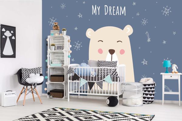 Kinder-Fototapete MS-5-1447 im Raum – kreative Wandgestaltung mit lebendigem XXL-Motiv für Kinderzimmer