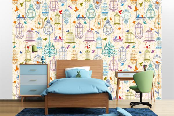 Kinder-Fototapete MS-5-1449 im Raum – kreative Wandgestaltung mit lebendigem XXL-Motiv für Kinderzimmer