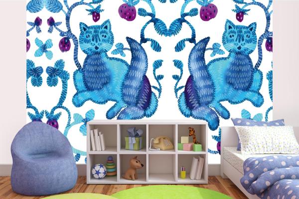 Kinder-Fototapete MS-5-1452 im Raum – kreative Wandgestaltung mit lebendigem XXL-Motiv für Kinderzimmer