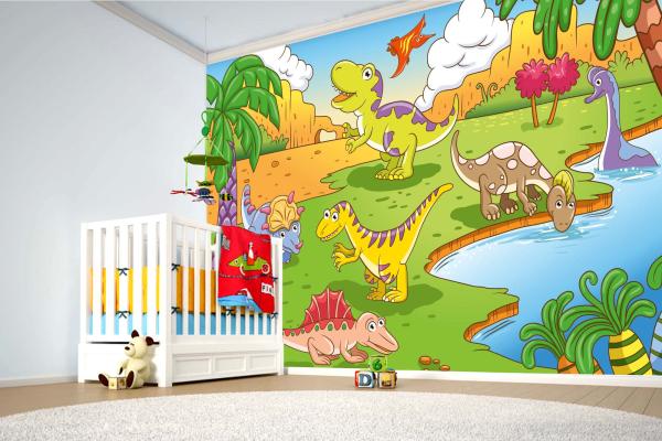 Kinder-Fototapete MS-5-1460 im Raum – kreative Wandgestaltung mit lebendigem XXL-Motiv für Kinderzimmer