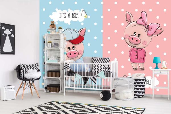 Kinder-Fototapete MS-5-1471 im Raum – kreative Wandgestaltung mit lebendigem XXL-Motiv für Kinderzimmer