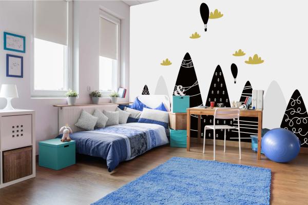 Kinder-Fototapete MS-5-1488 im Raum – kreative Wandgestaltung mit lebendigem XXL-Motiv für Kinderzimmer