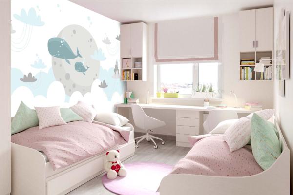 Kinder-Fototapete MS-5-1489 im Raum – kreative Wandgestaltung mit lebendigem XXL-Motiv für Kinderzimmer