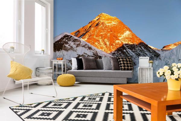 Berge-Fototapete MS-5-1624 in modernem Wohnraum – imposante Landschaft, räumliche Tiefe, stilvolle Wandgestaltung mit Naturakzen