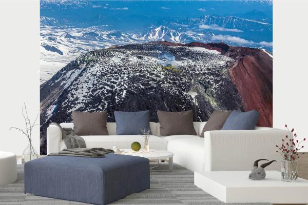 Berge-Fototapete MS-5-1649 in modernem Wohnraum – imposante Landschaft, räumliche Tiefe, stilvolle Wandgestaltung mit Naturakzen