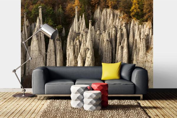Berge-Fototapete MS-5-1698 in modernem Wohnraum – imposante Landschaft, räumliche Tiefe, stilvolle Wandgestaltung mit Naturakzen