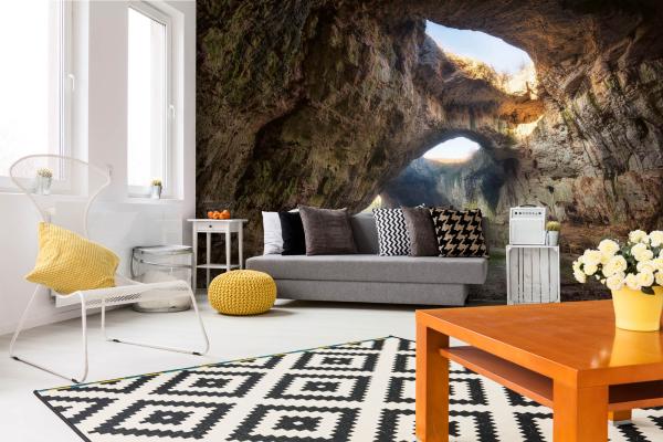 Berge-Fototapete MS-5-1700 in modernem Wohnraum – imposante Landschaft, räumliche Tiefe, stilvolle Wandgestaltung mit Naturakzen