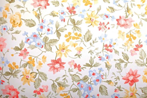 Vlies-Fototapete MS-5-1992 – Draufsicht auf florales Dessin mit warmen Farbtönen, Format 375 × 250 cm, brillante Druckqualität.