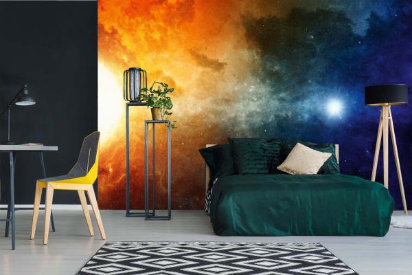 Vlies-Fototapete MS-5-2233 – Himmelsmotiv im Wohnraum – stilvolle Wandgestaltung mit räumlicher Tiefe