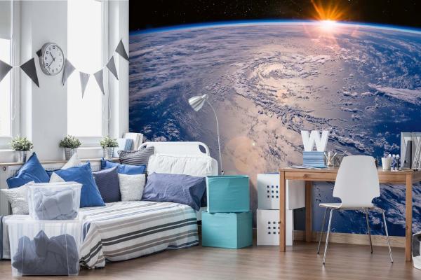 Vlies-Fototapete MS-5-2245 – Himmelsmotiv im Wohnraum – stilvolle Wandgestaltung mit räumlicher Tiefe