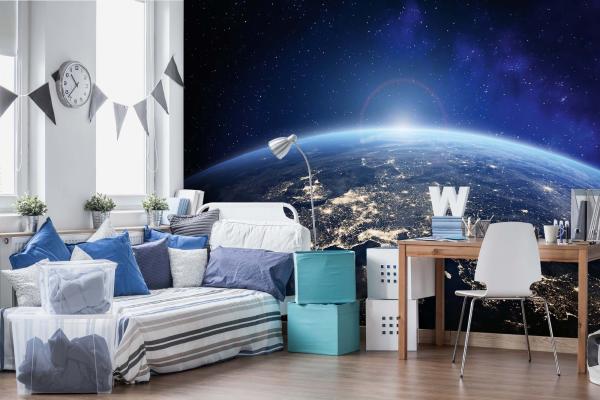 Vlies-Fototapete MS-5-2262 – Himmelsmotiv im Wohnraum – stilvolle Wandgestaltung mit räumlicher Tiefe