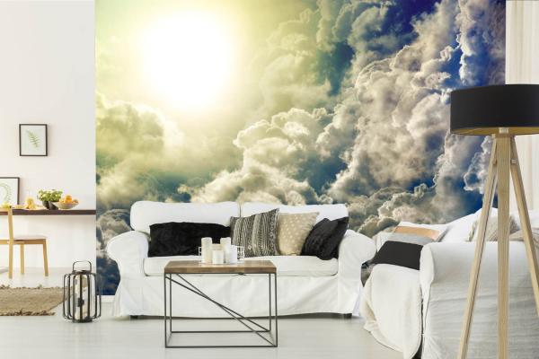 Vlies-Fototapete MS-5-2323 – Himmelsmotiv im Wohnraum – stilvolle Wandgestaltung mit räumlicher Tiefe