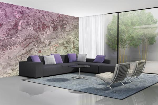Wohnraum mit Vlies-Fototapete MS-5-2410 – rustikale Holzoptik als stilvolle Wandgestaltung