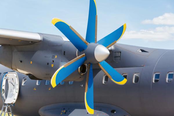„Fototapete MS-5-2825 mit Luftfahrt-Motiv – Draufsicht auf Flugzeugdesign in brillanten Farben“
