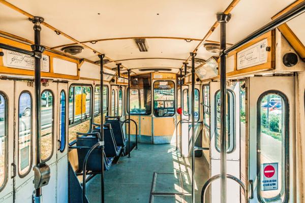 Vlies-Fototapete MS-5-2918 in Draufsicht; Retro-Motiv mit geometrischem Design und nostalgischer Farbwirkung