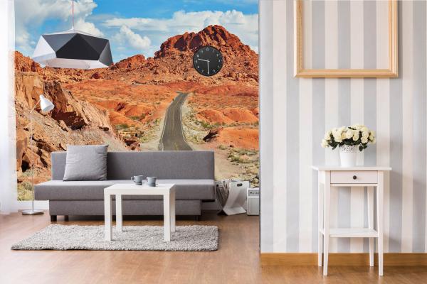 Berge-Fototapete MS-5-3024 in modernem Wohnraum – imposante Landschaft, räumliche Tiefe, stilvolle Wandgestaltung mit Naturakzen