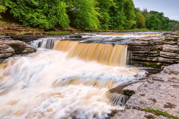 Detailansicht der Vlies-Fototapete MS-5-3159 mit Wasserfall-Motiv in XXL