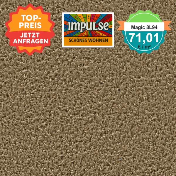 Top view of a square carpet pattern in caramel