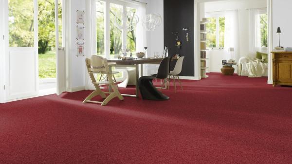 Vorwerk Rondo 1P12 Teppichboden im Raum – wohnliche Atmosphäre und dezente Eleganz