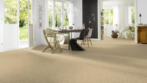 Vorwerk Rondo 8K61 Teppichboden im Raum – wohnliche Atmosphäre und dezente Eleganz