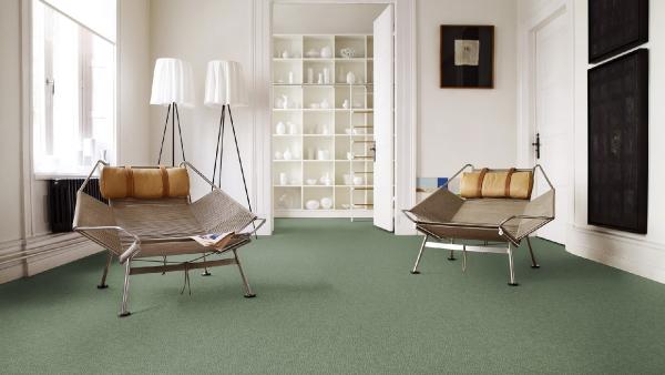 Raumansicht Vorwerk Rustica Teppichboden in 400 oder 500 cm Breite