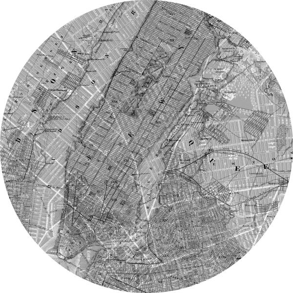 Fototapete - Sticker selbstklebend auf Vlies D1-056 - Ø 125 cm - versandkostenfrei