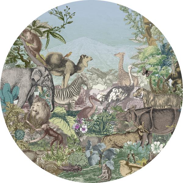 Fototapete - Sticker selbstklebend auf Vlies D1-089 - Ø 125 cm - versandkostenfrei