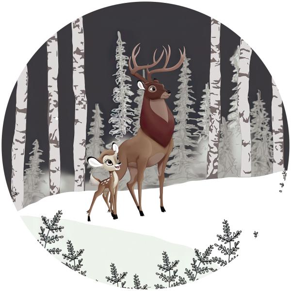 Fototapete - Sticker selbstklebend auf Vlies DD1-014 - Ø 125 cm - versandkostenfrei
