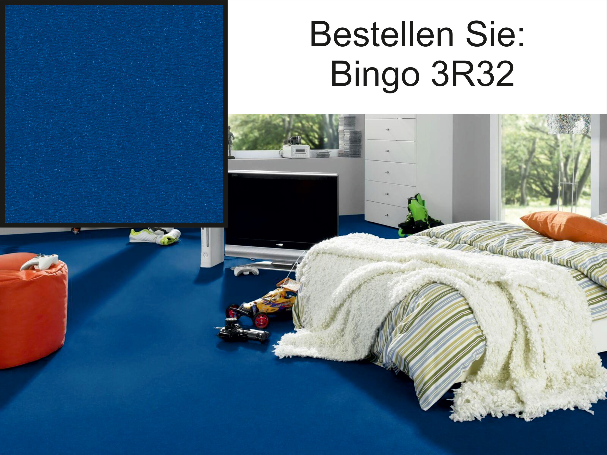 Vorwerk Bingo 3R32 – starker Blauton für kreative Räume