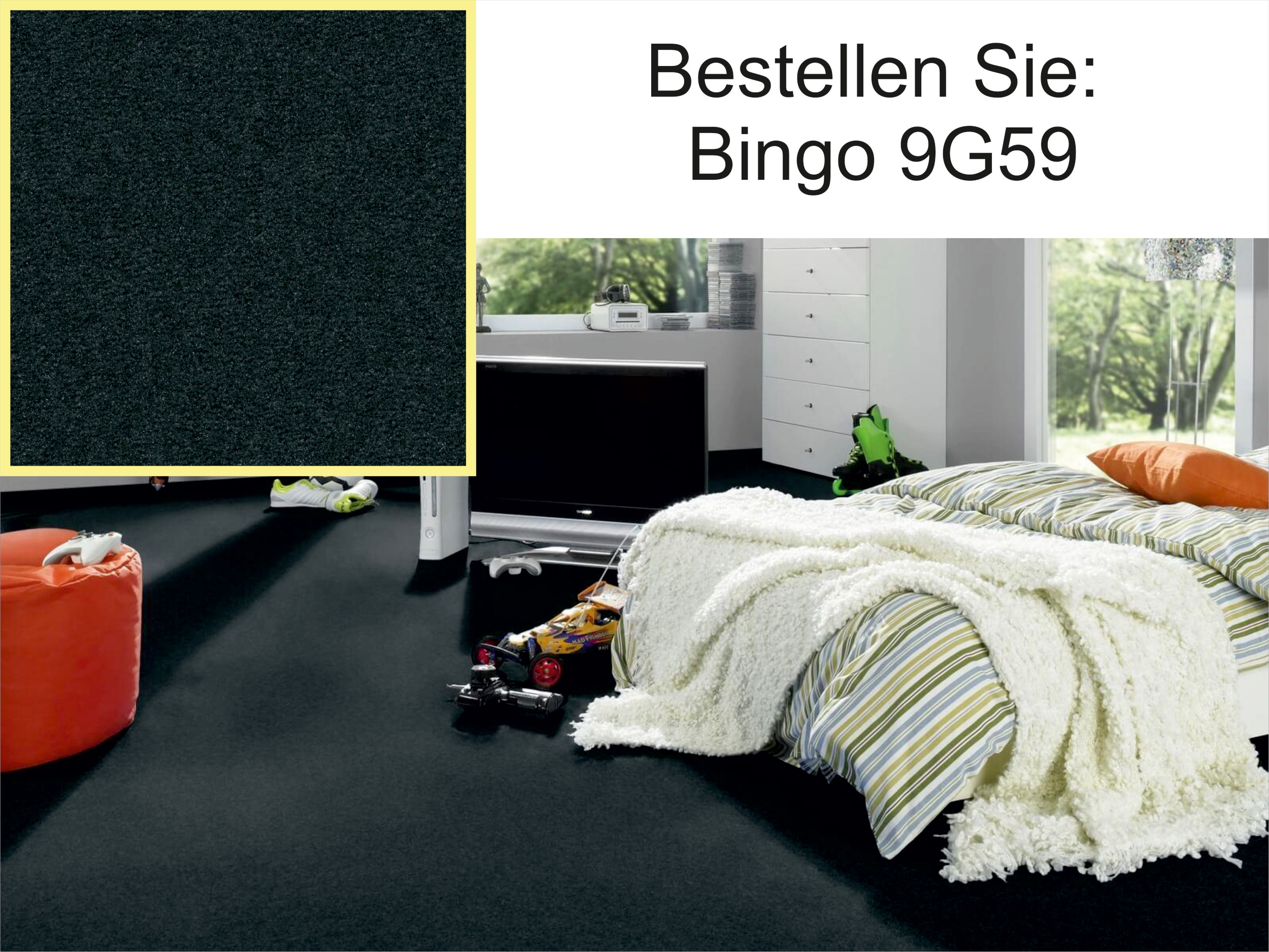 Vorwerk Bingo 9G59 – anthrazitfarbener Teppich mit starker Ausstrahlung